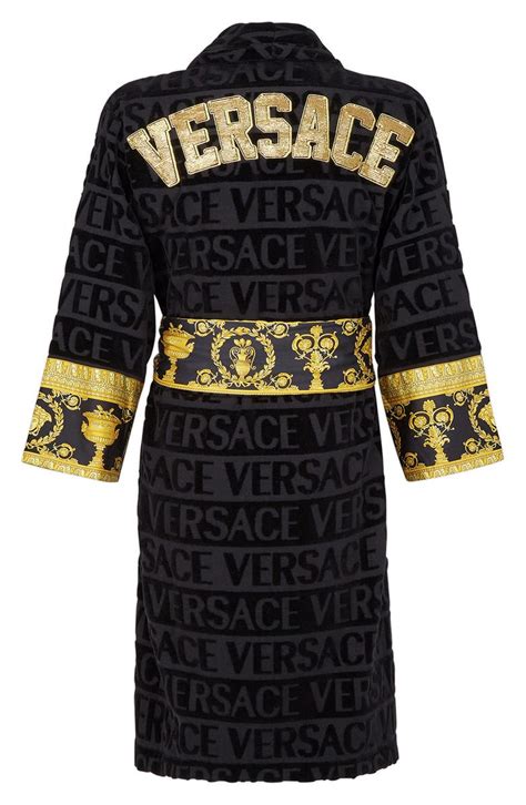 versace baroque black|Versace baroque bathrobe price.